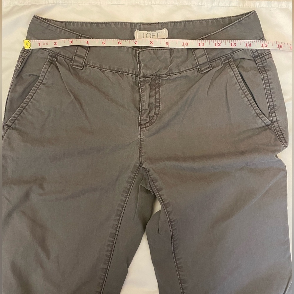 Loft size 0 gray straight leg pants - Picture 7 of 14